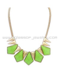 Geometric Gem Necklace